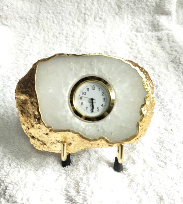Agate Table Clock