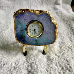 Chrysocolla Table Clock