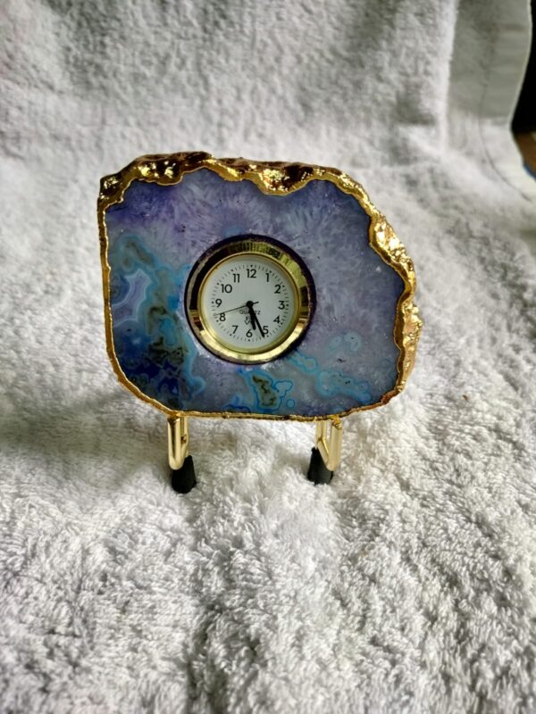 Chrysocolla Table Clock