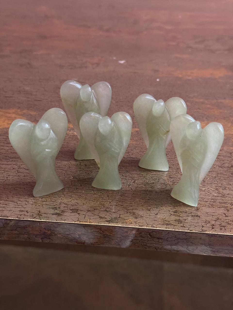 Green aventurine angel