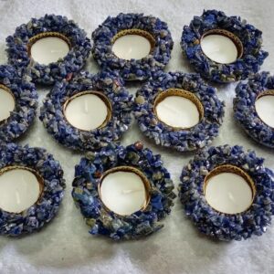 Lapis lazuli Candle Holders