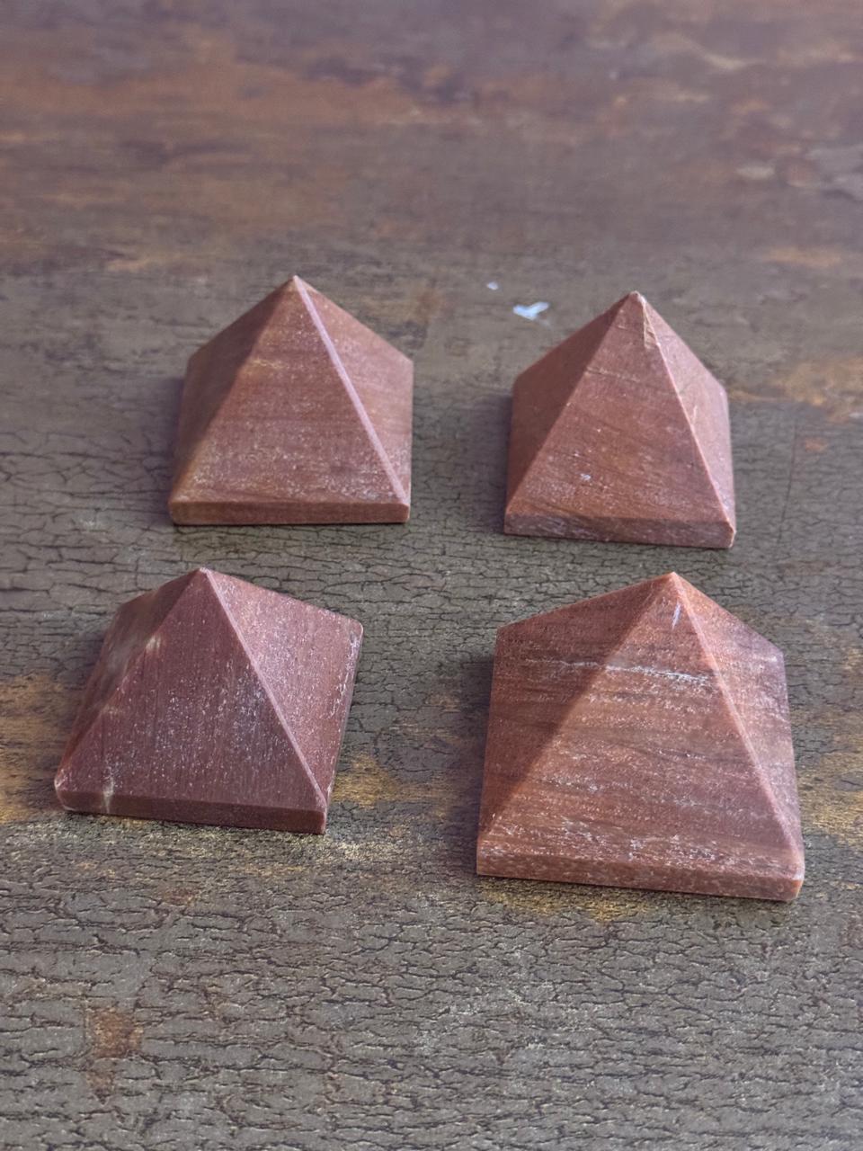 Peach aventurine pyramid