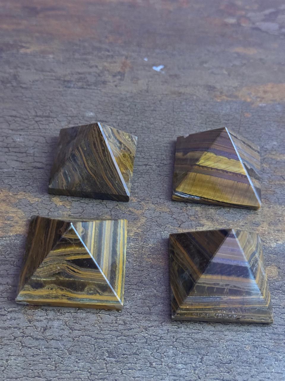 Tiger Eye Pyramid