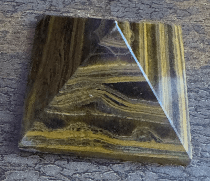 Tiger Eye Pyramid